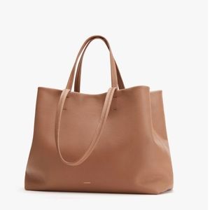 Cuyana Easy Tote Caramel Pebbled Leather Brand New With Tags